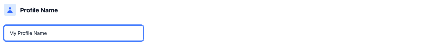 Profile Name