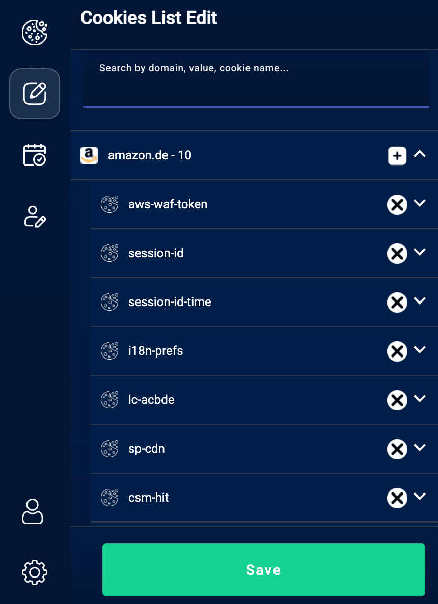 Granular Cookie Management